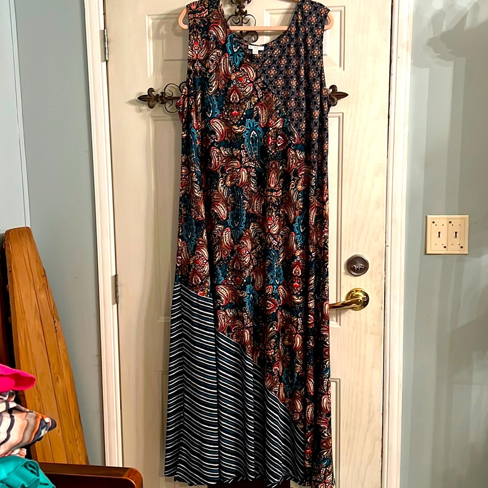 Cato 26/28 multi colored sleeveless dress
